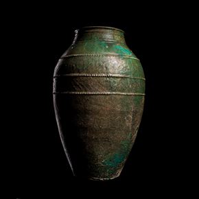 Monumental  Jar with Turquoise Glaze