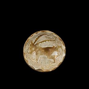 Lustre Bowl with an Ibex