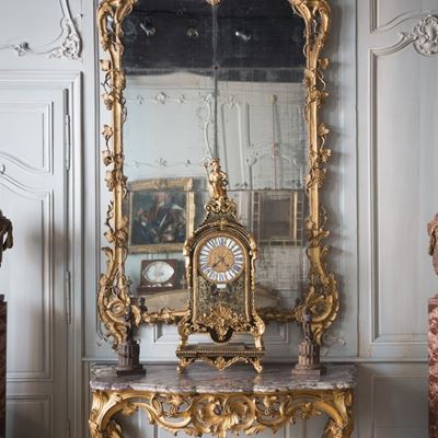 Console bois sculpté et doré époque Louis XV