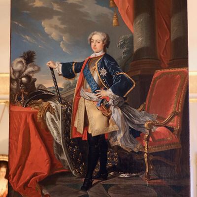 Portrait représentant le jeune Louis XV en tenue d'apparat 