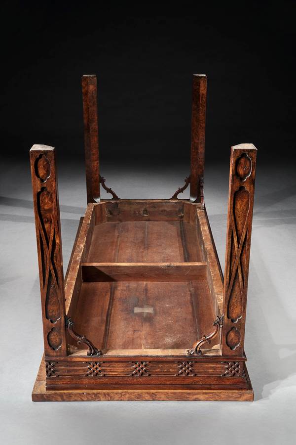 A GEORGE III PADOUK SIDE TABLE ALMOST CERTAINLY BY THOMAS CHIPPENDALE