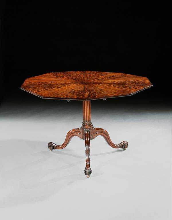 A GEORGE III MAHOGANY TRIPOD TABLE ATTRIBUTED TO THOMAS CHIPPENDALE