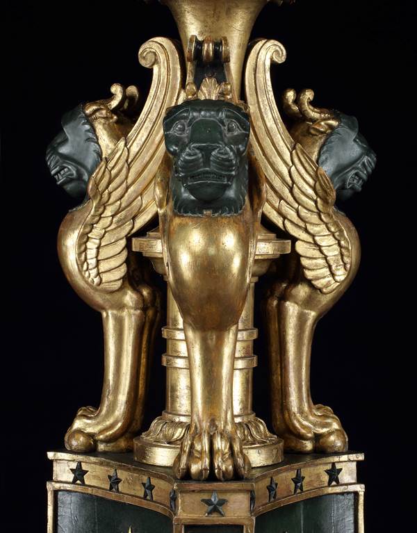 A PAIR OF REGENCY PARCEL GILT TORCHÈRES IN THE MANNER OF GEORGE SMITH 