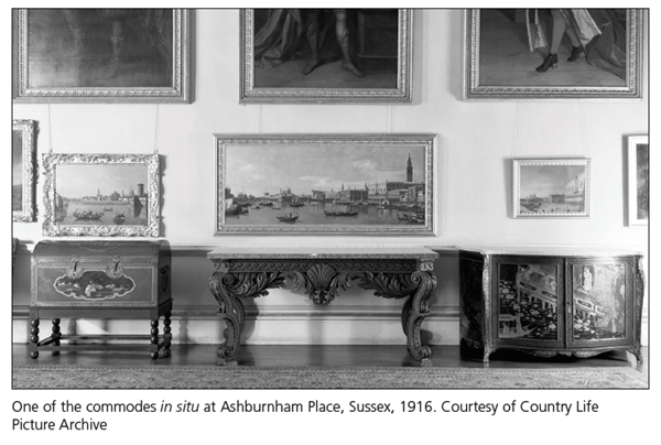 THE ASHBURNHAM PLACE LACQUER COMMODES