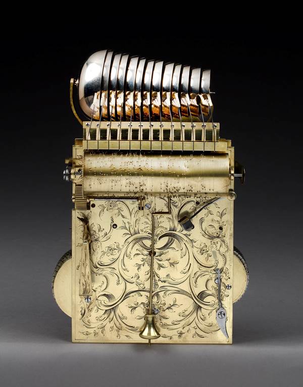 A GEORGE III MUSICAL AUTOMATA TABLE CLOCK BY JAMES COX