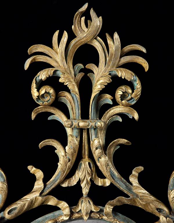 A PAIR OF GEORGE III PARCEL GILT MIRRORS