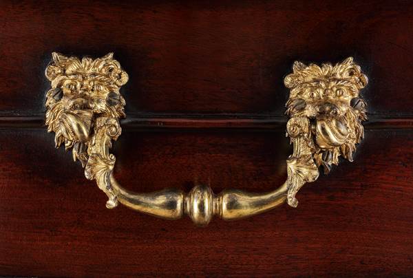 A GEORGE III MAHOGANY WRITING TABLE ALMOST CERTAINLY BY WILLIAM VILE