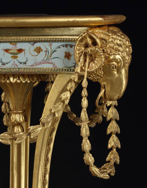 A PAIR OF GEORGE III GILTWOOD TORCHERES