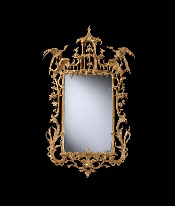 A PAIR OF GEORGE III GILTWOOD MIRRORS

