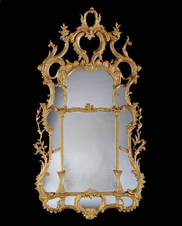 A PAIR OF GEORGE III GILTWOOD MIRRORS 