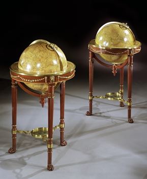 A HIGHLY IMPORTANT PAIR OF GLOBES BY J.N. BARDIN