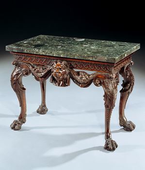 AN IMPORTANT GEORGE II WALNUT SIDE TABLE