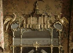 Chippendale Mirror at Nostell Priory, Yorkshire with Ho Ho Birds and Pagoda Top. Copyright National Trust Collections